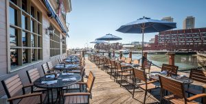 Joes waterfront patio on the harbor summer 3